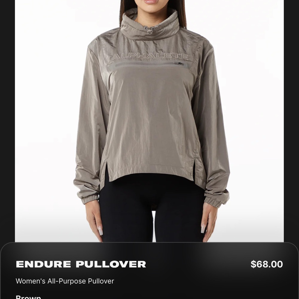 Alphalete Endure Pullover (brown)